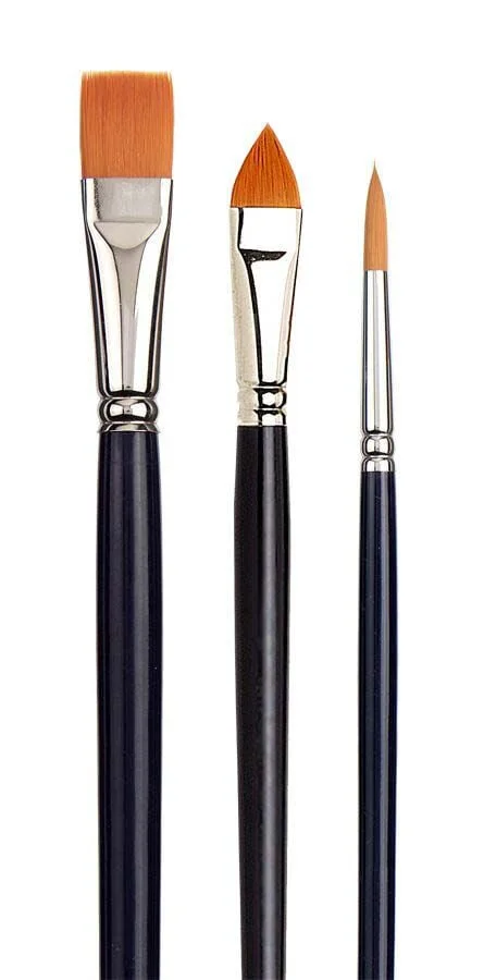 <p><b>Set de 3 pinzells Oli i Acrílic Van Gogh Toray</b><br><br>Selecció de pinzells d'alta qualitat modelats a mà amb fibres sintètiques Toray. S...