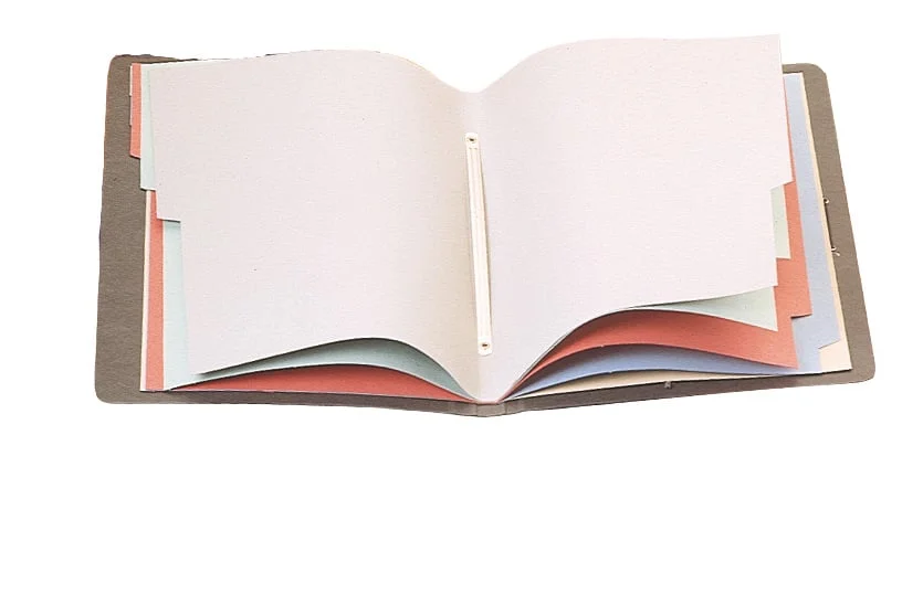Carpeta classificadora 10 divisors Soldaplastic Foli blau
