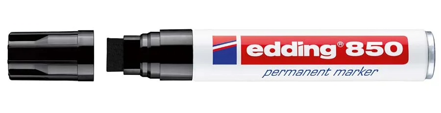Retolador permanent Edding 850 negre 1u Retolador permanent Edding 850 negre 1u