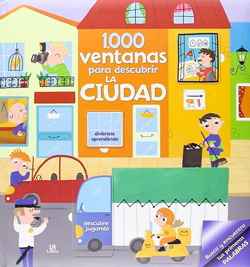 Los más pequeños disfrutarán durante horas abriendo las ventanas de la ciudad y aprendiendo los primeros conceptos y sus primeras frases con diver...