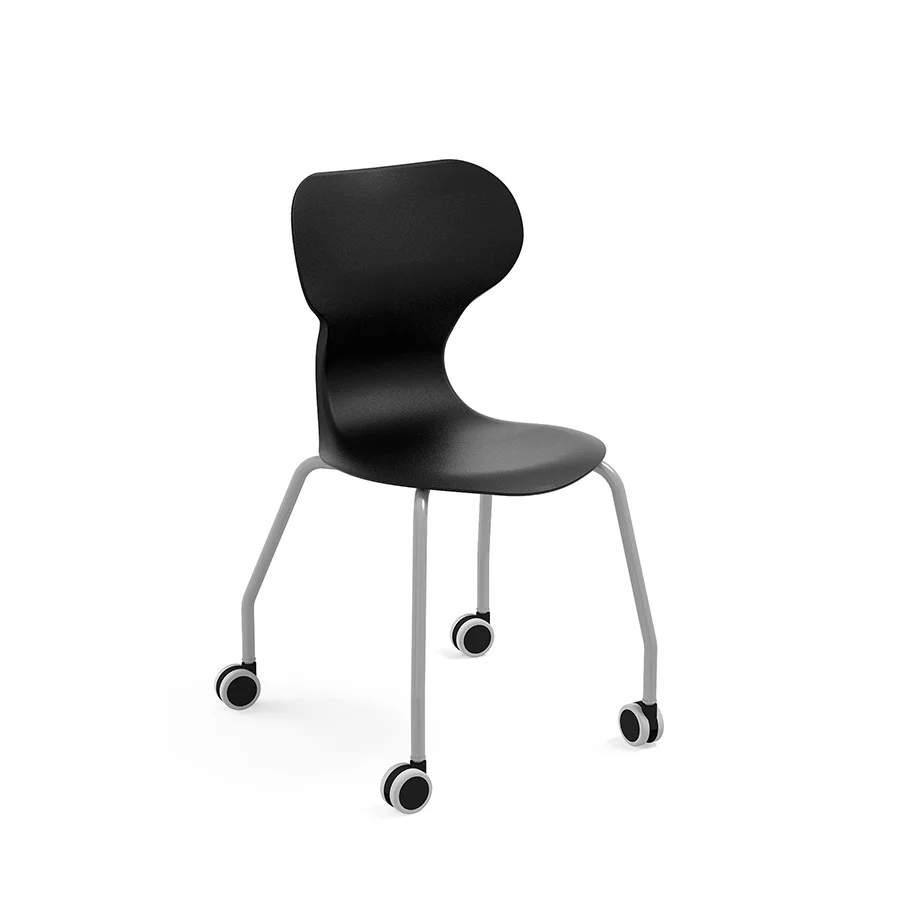 Cadira Mia Castors amb rodes T5 negre Cadira Mia Castors amb rodes T5 negre