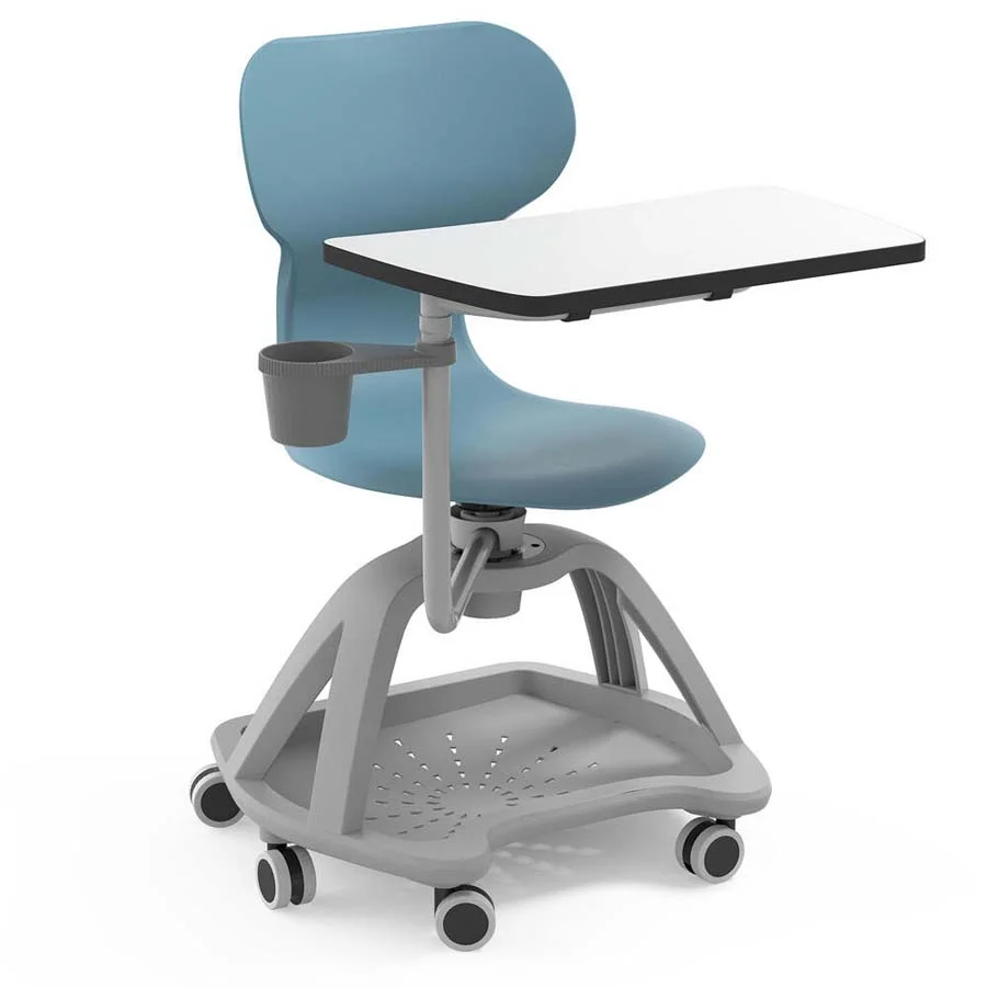 Cadira Mia Table con pala giratòria 360° blau Cadira Mia Table con pala giratòria 360° blau