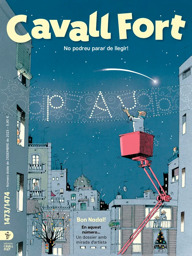 Una portada amb un missatge molt clar ens obre la porta a un número nadalenc: entreu dins d’un pessebre vivent, guarniu la casa per festes i sigue...