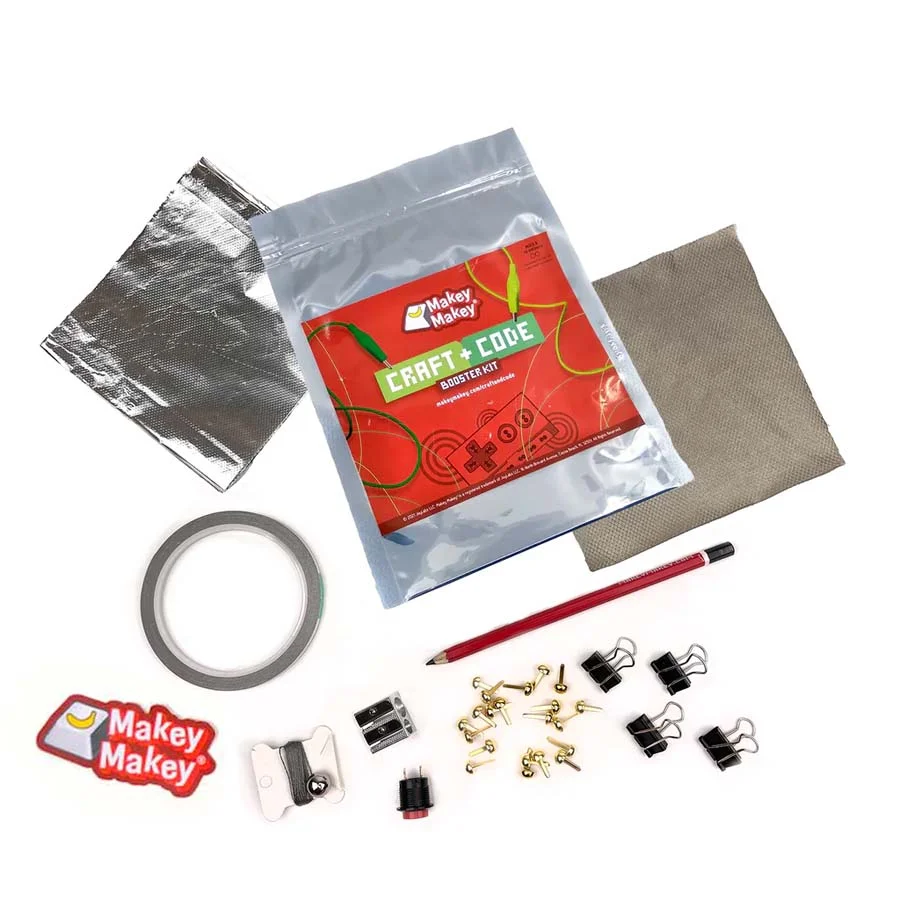 <p><strong>Kit Makey Makey Craft + Code</strong></p>El Kit Makey Makey Craft + Code és una combinació de materials creatius, com clips de carpeta ...