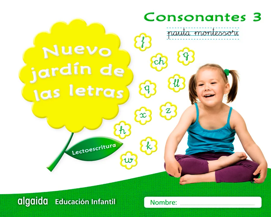 Cuaderno Jardín Letras Consonantes 3 Pauta Infantil Algaida recomendado para Lectoescritura para el curso Infantil con una edad recomendada de 3 a...