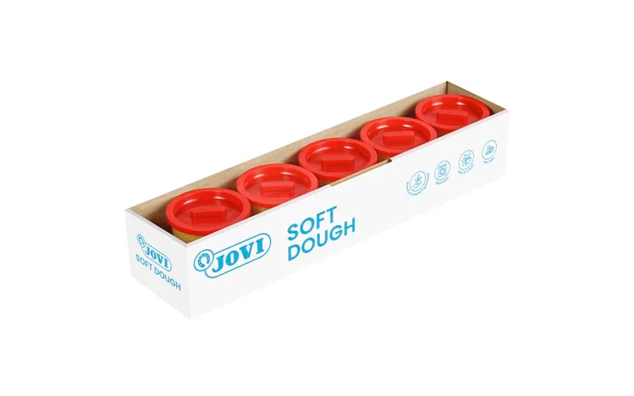 Pasta modelar Jovi Soft Dough 110g vermell