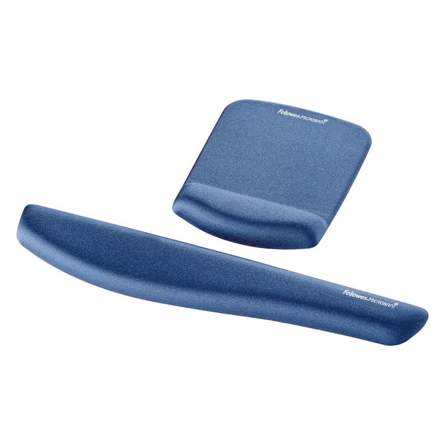 Reposacanell per a teclat foam Fellowes PlusTouch blau Reposacanell per a teclat foam Fellowes PlusTouch blau