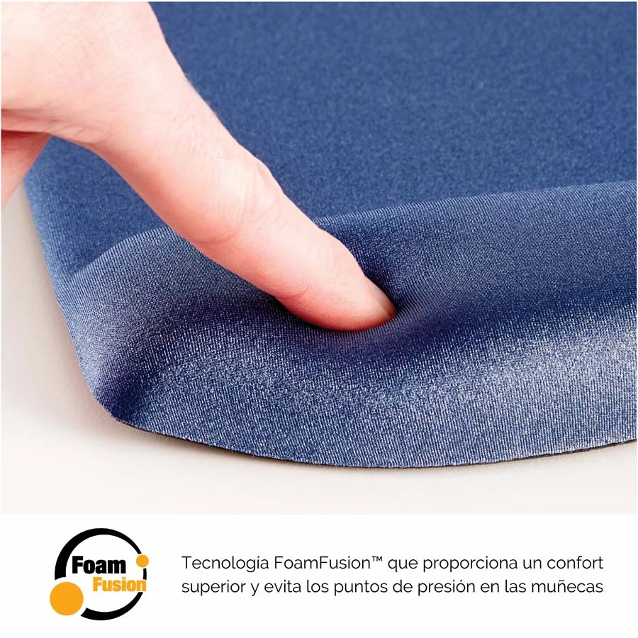 Reposacanell per a teclat foam Fellowes PlusTouch blau Reposacanell per a teclat foam Fellowes PlusTouch blau