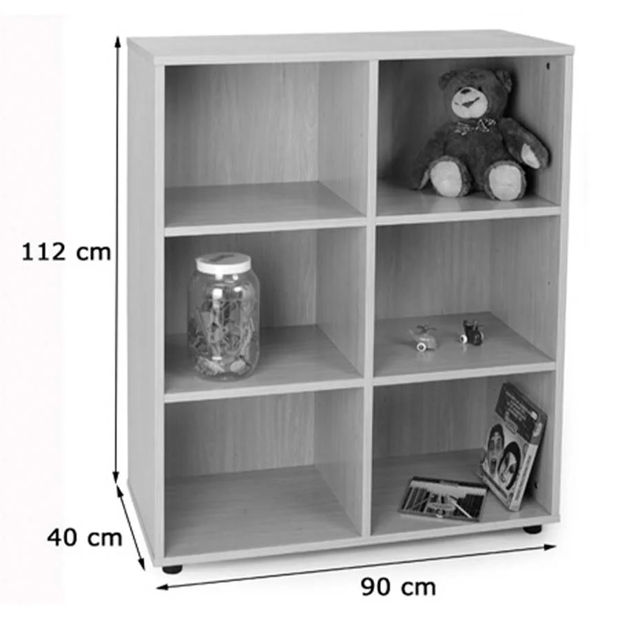 Moble intermig 6 caselles 90x112x40cm estructura faig baldes faig Moble intermig 6 caselles 90x112x40cm estructura faig baldes faig