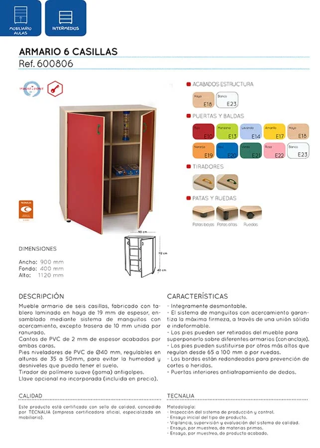 Moble intermig Armari 6 caselles estructura faig portes i baldes faig Moble intermig Armari 6 caselles estructura faig portes i baldes faig