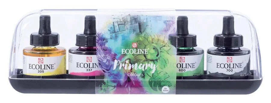 Aquarel·la líquida Talens Ecoline Primaris 5 colors Aquarel·la líquida Talens Ecoline Primaris 5 colors