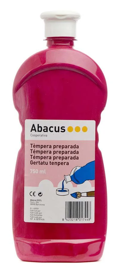 Témpera preparada Abacus 750ml magenta Témpera preparada Abacus 750ml magenta