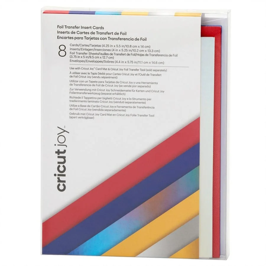 <p>Afegeix tocs de brillantor extra a les teves creacions amb les Cricut Foil Insert Cards. El seu enginyós disseny sense cola permet crear target...