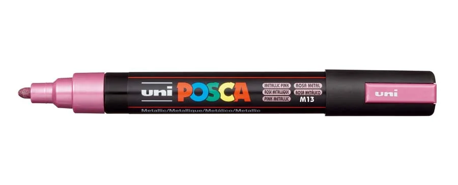 Retolador Posca PC-5M 1,8-2,5mm rosa metall Retolador Posca PC-5M 1,8-2,5mm rosa metall