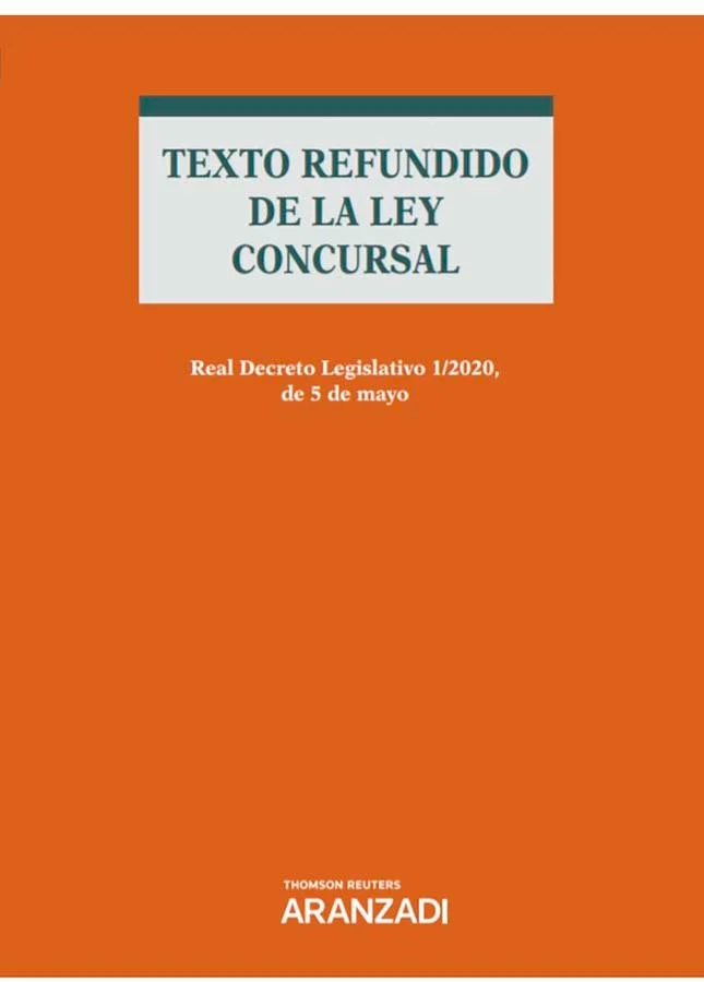 Este Código Aranzadi incluye el Real Decreto Legislativo 1/2020, de 5 de mayo, por el que se aprueba el texto refundido de la Ley Concursal, texto...