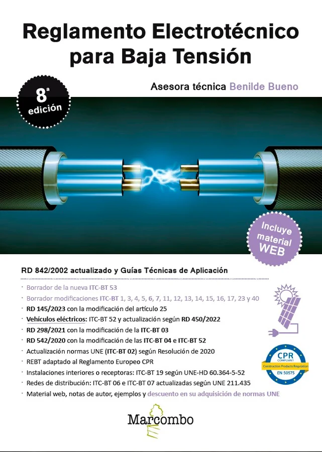 Reglamento más actualizado del mercado. Incluye el borrador de la nueva ITC-BT 53 y modificaciones de varias ITC-BT. Este libro del REBT es una ve...