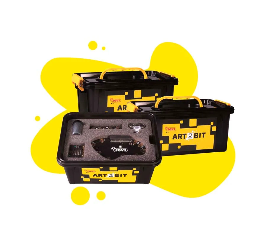 <p><strong>ART2BIT Starter Kit 3 Baguls Tecnològics per 12 Alumnes</strong><br><br>ART2BIT és un projecte educatiu de Jovi que integra la robòtica...