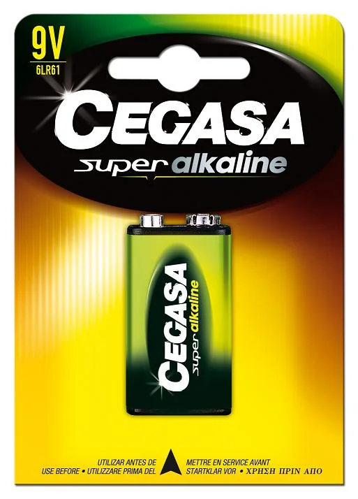 Pila alcalina Cegasa 9V LF22 Pila alcalina Cegasa 9V LF22