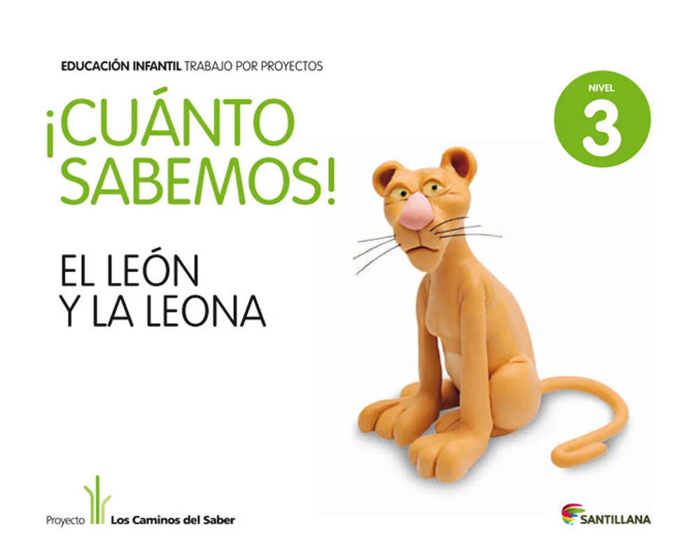 Libro de texto de El Leon Cuanto Sabemos Infantil 5 Años recomendado para la asignatura de Aprendizajes Básicos y para el curso de Infantil 5 años...