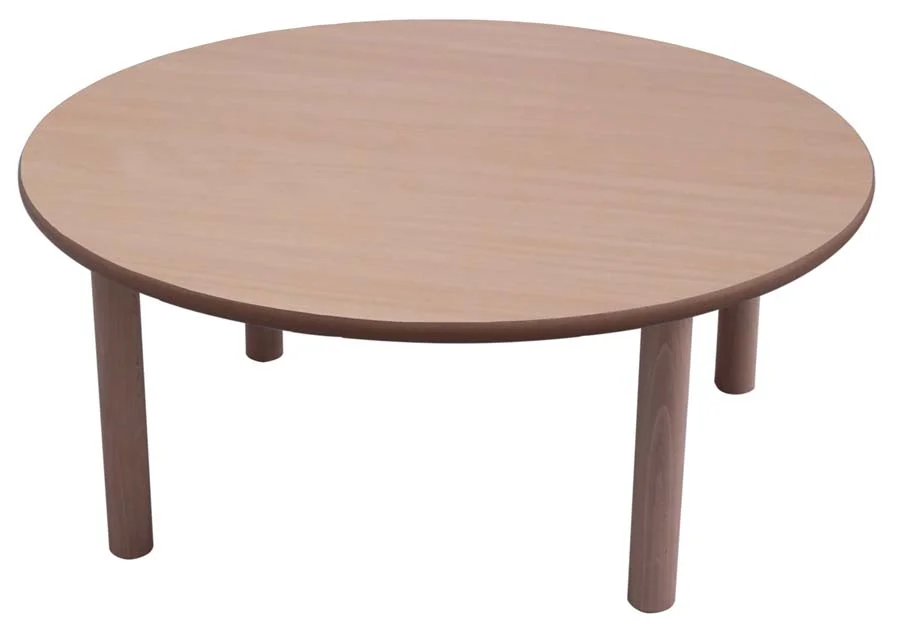 Taula fusta circular 100cm T3-59cm faig