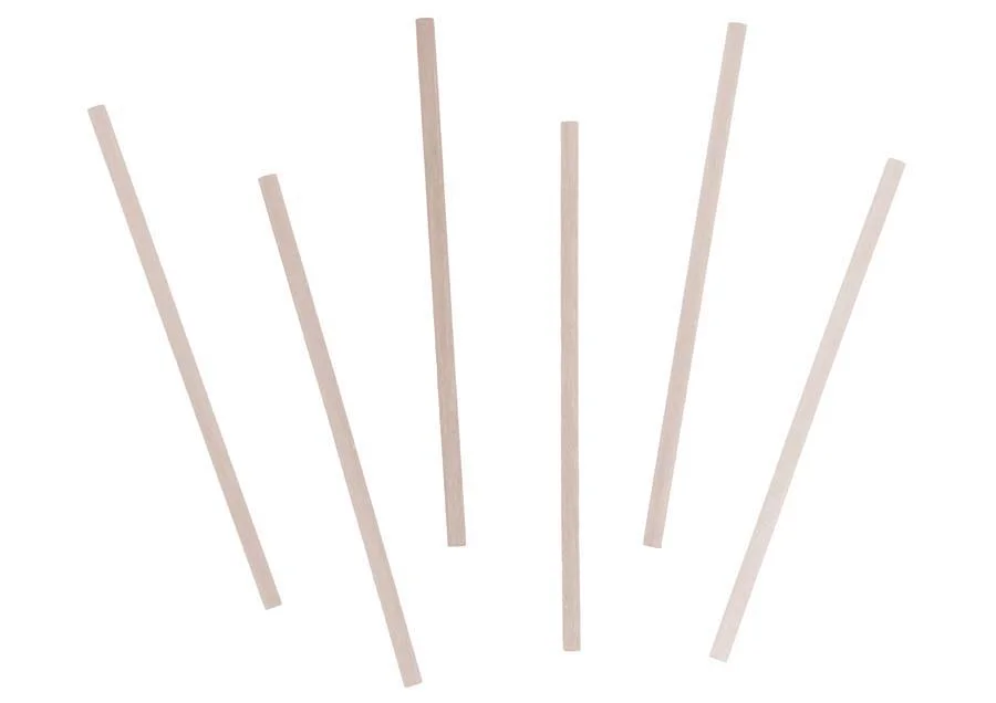 Pals cilíndrics de fusta Innspiro natural 60u