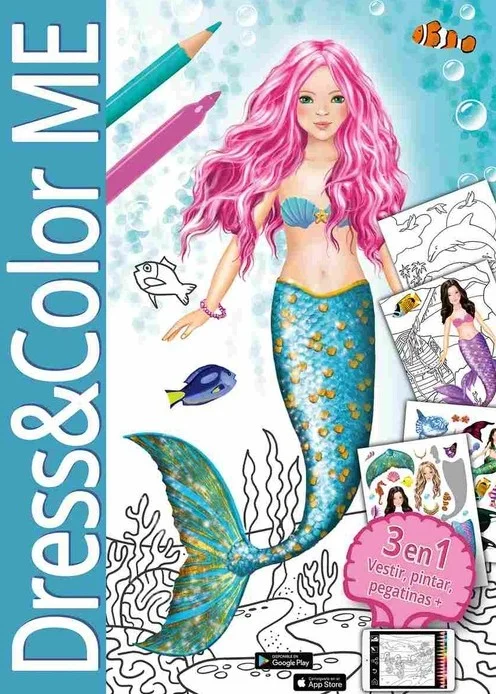 La colección Dress&Color ME te permitirá imaginar y divertirte sin parar, colocando las pegatinas en los cuerpos de los personajes a tu gusto y co...