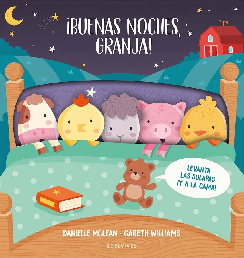 Los animales de la granja se preparan para ir a la cama: el pollito chapotea en el baño, el pato se cepilla el pico, la vaca se pone su pijama fav...
