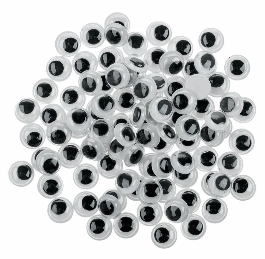 Ulls mòbils adhesius 14mm 100u