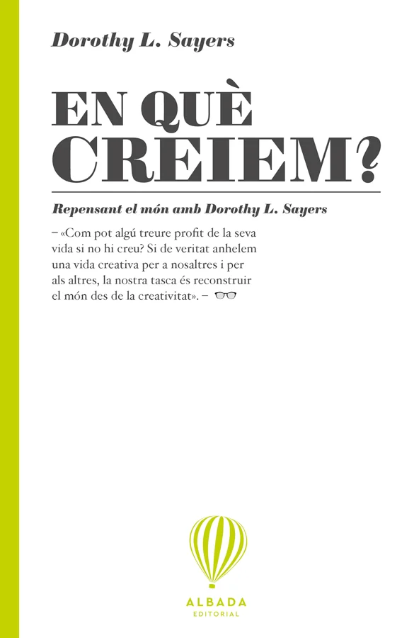 És un llibre que reuneix una sèrie d'assaigs de l'autora Dorothy L. Sayers, una figura destacada del cristianisme i la literatura del segle XX. Aq...