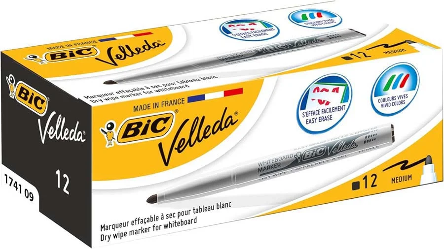 Retolador Pissarra Bic/Velleda medium negre Retolador Pissarra Bic/Velleda medium negre