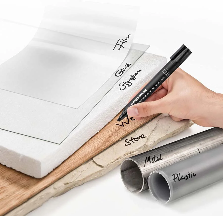 Retolador permanent Staedtler Lumocolor 350 negre