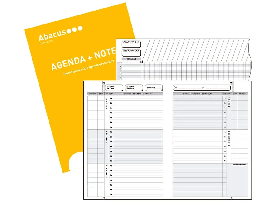 Agenda Memo Notes Abacus A4 català Agenda Memo Notes Abacus A4 català