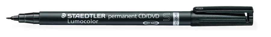 Retoladors permanents Staedtler Lumocolor negre 4u