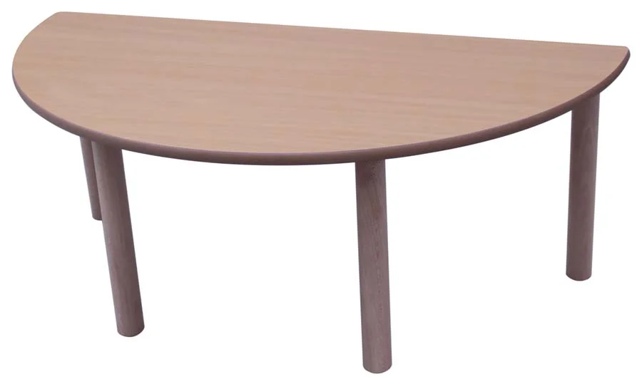 Taula fusta semicircular 120 T2-53cm faig