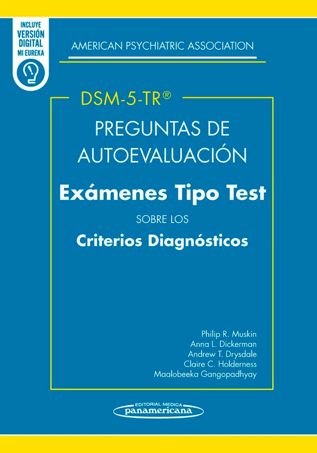 Está organizado de forma lógica en torno a conceptos, trastornos y criterios del DSM-5-TR®. Contiene más de 400 preguntas para evaluar los conocim...