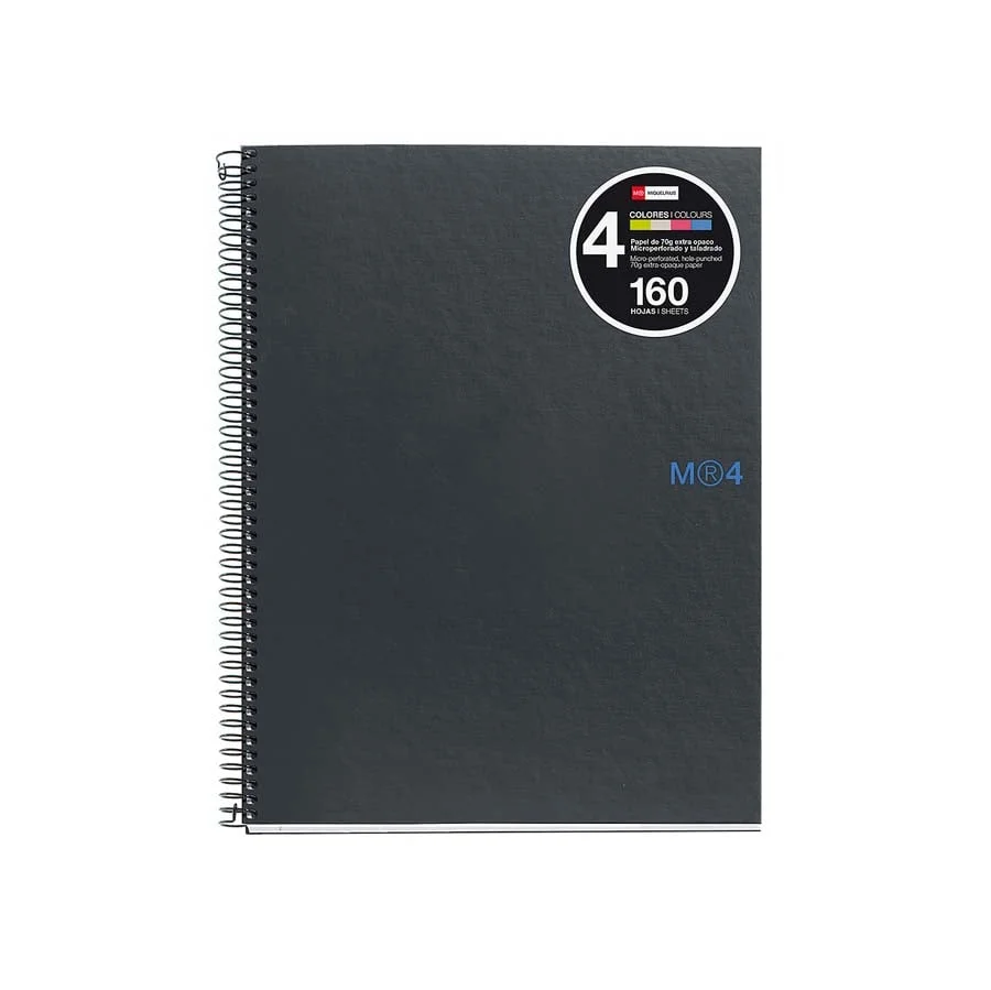 Notebook A4 Miquelrius Grafit 5x5 160 fulls Notebook A4 Miquelrius Grafit 5x5 160 fulls