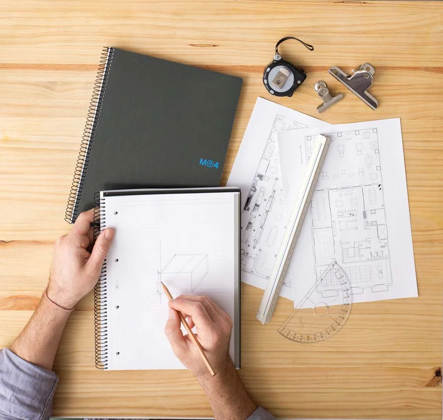 Notebook A4 Miquelrius Grafit 5x5 160 fulls Notebook A4 Miquelrius Grafit 5x5 160 fulls