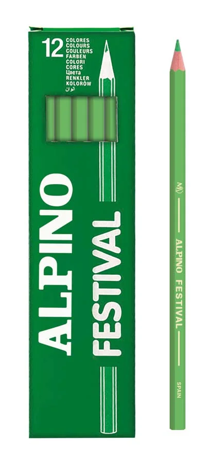 Llapis de colors Alpino Festival verd clar 12u Llapis de colors Alpino Festival verd clar 12u