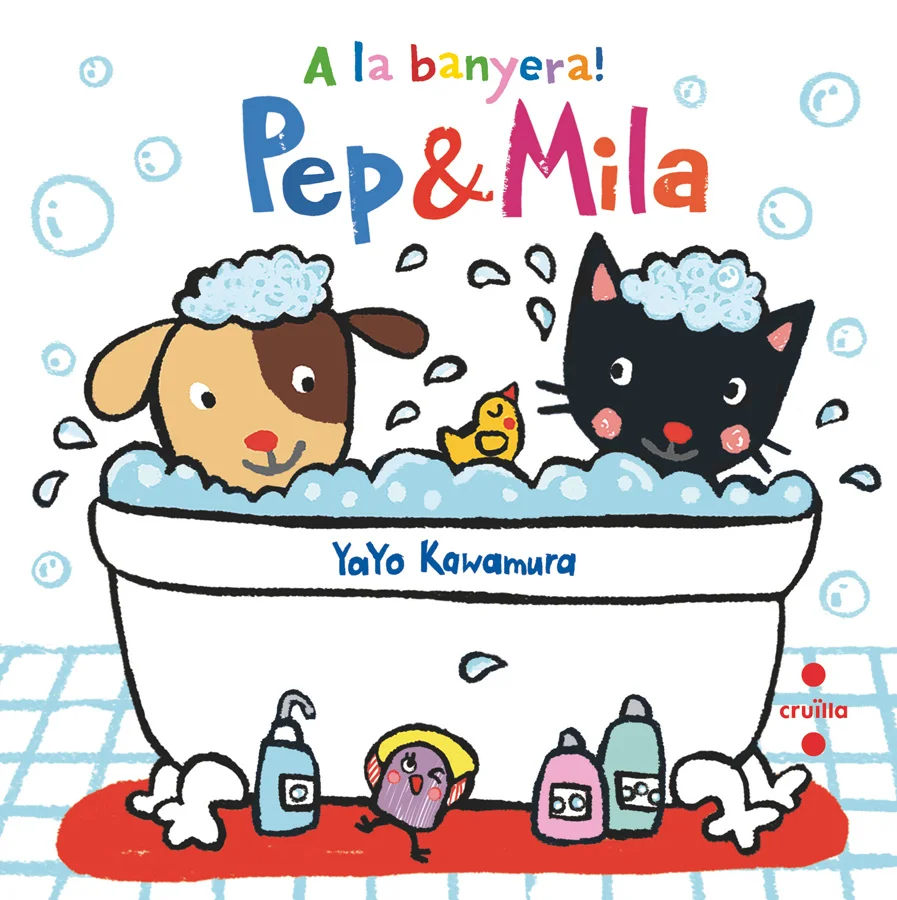 Un llibre del Pep i la Mila de plàstic per mirar a la banyera.