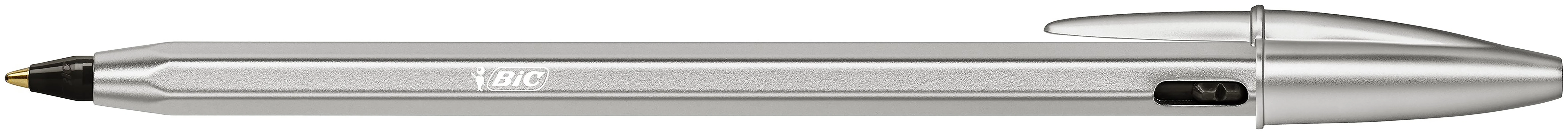 Bolígraf Bic Cristal Renew Metal + 2 recanvis negre Bolígraf Bic Cristal Renew Metal + 2 recanvis negre
