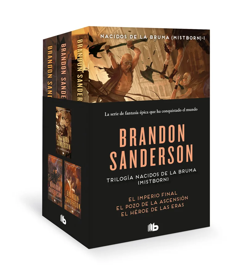 <B>Pack de la primera trilogía de la saga «Nacidos de la bruma (Mistborn)».</B><br><br> <I><B>El Imperio Final</B></I><B>, </B><I><B>El pozo de la...