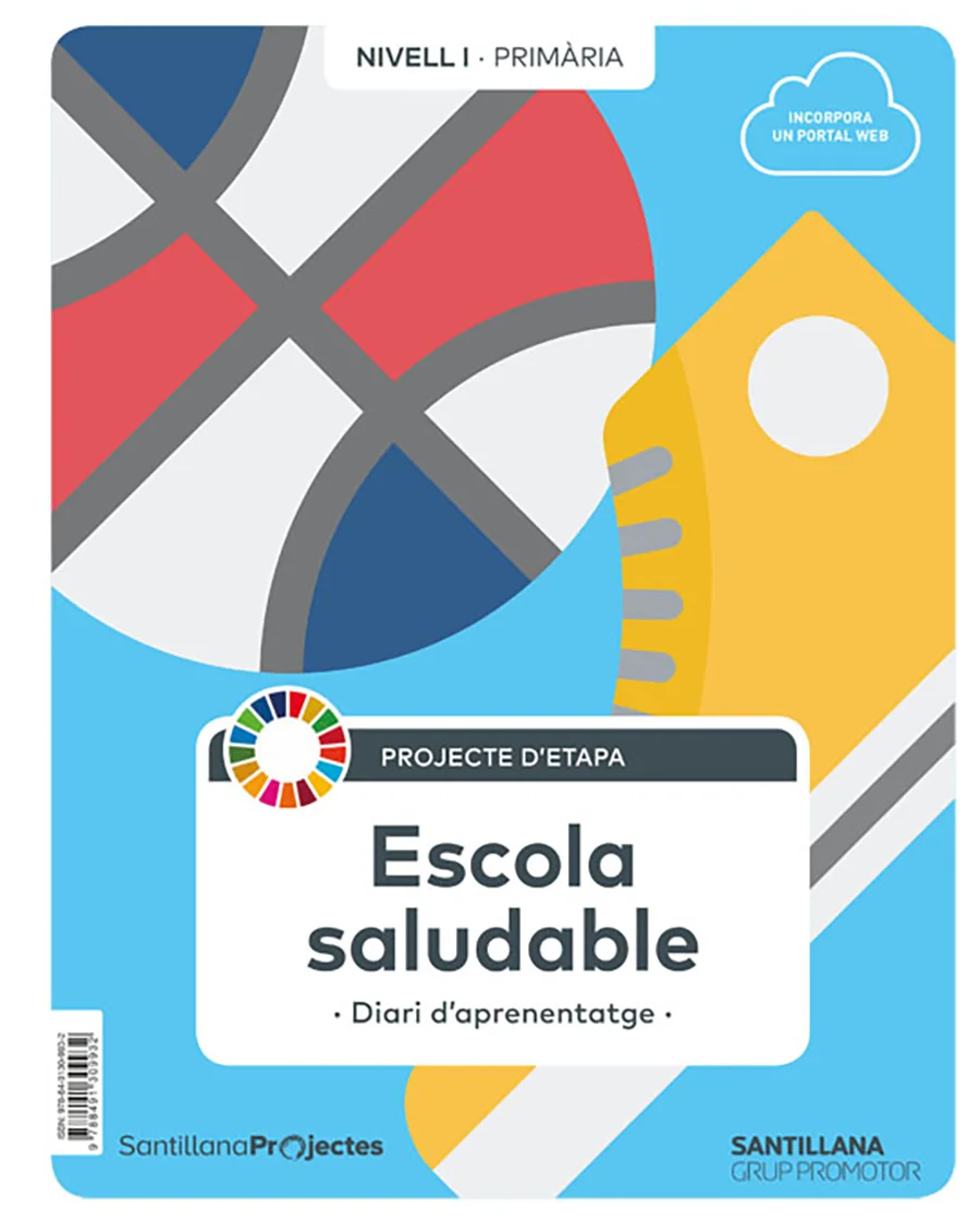 Llibre de text de Nivel I Escuela Saludable Catal Ed19 recomanat per l’assignatura de Coneixement del Medi per al curs de Primària amb una edat de...