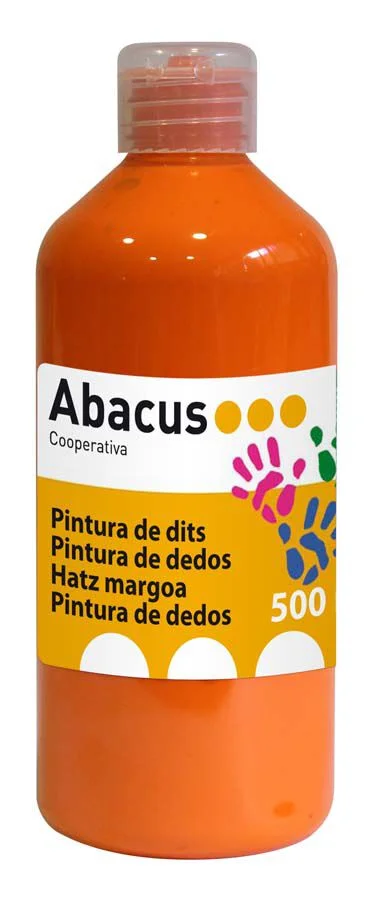 Pintura de dits Abacus 500ml taronja
