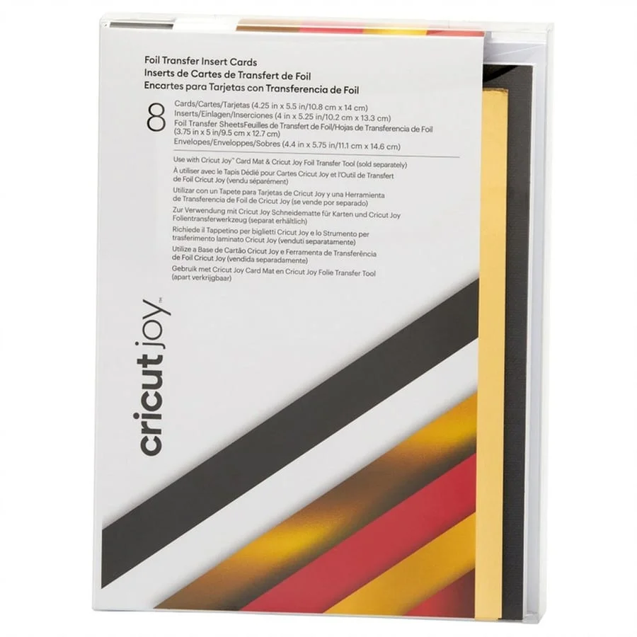 <p>Añade toques de brillo extra a tus creaciones con Cricut Foil Insert Cards. Su ingenioso diseño sin pegamento permite crear tarjetas a dos tono...