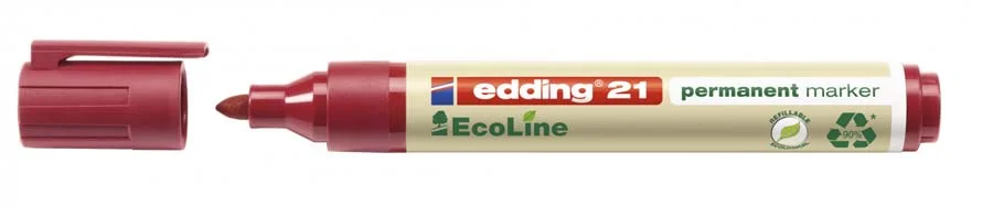 Retolador permanent Edding 21 Ecoline 4 colors