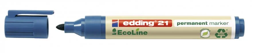 Retolador permanent Edding 21 Ecoline 4 colors