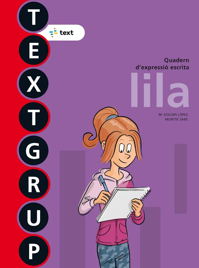 Cuaderno Quadern Textgrup_6 Lila (Nou) Text recomendado para Expresión Escrita Catalán para el curso 6º Primaria con una edad recomendada de 11 a ...