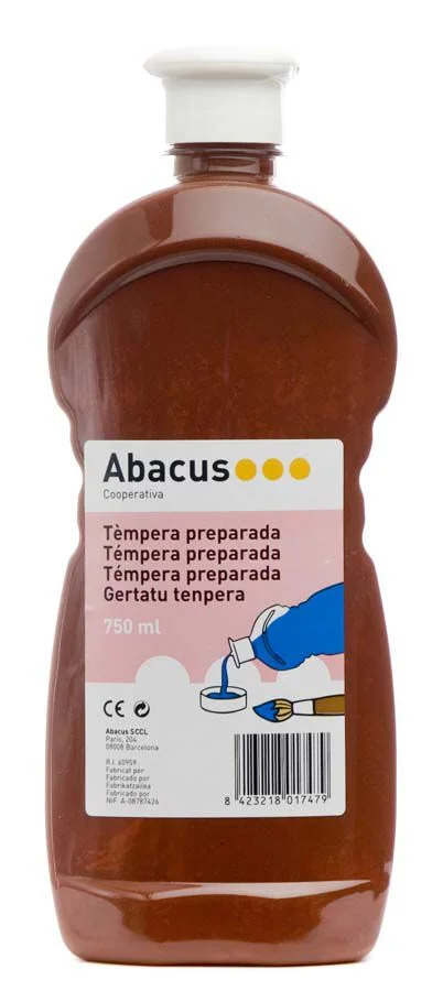 Témpera preparada Abacus 750ml marró Témpera preparada Abacus 750ml marró