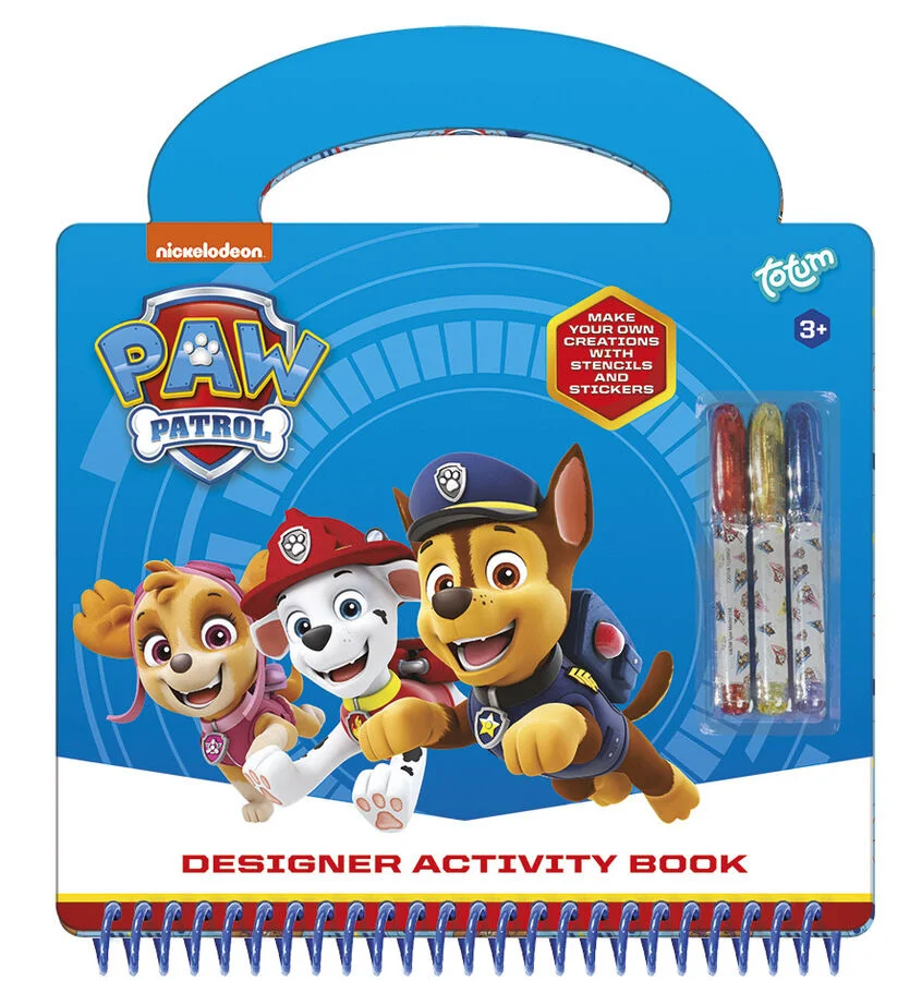 Paw Patrol un quadern d'activitats que conté 3 llapis de gel inclosos, plantilles i adhesius per a crear els teus dibuixos. Amb una nansa per a tr...