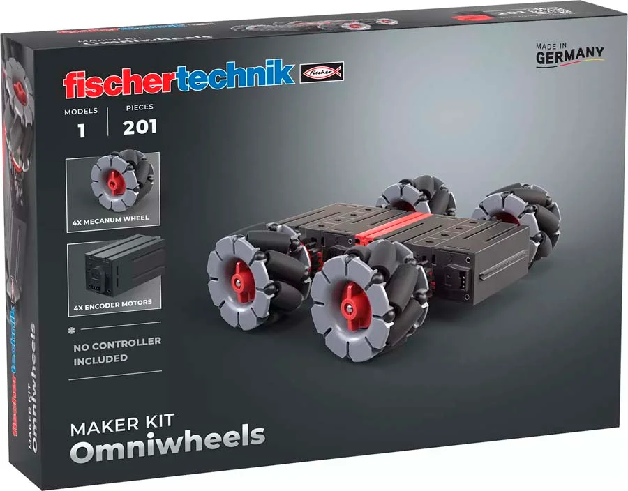 <p><strong>Fischertechnik Maker Kit Omniwheels</strong><br><br>Kit que permet construir models interactius amb rodes omni-direccionals.<br><br>En ...